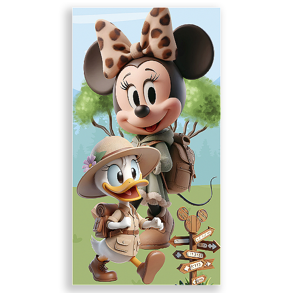 Capa Mini Faixa Lateral Sublimado - Mickey Safari