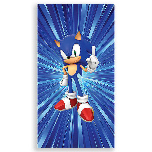 Capa Mini Faixa Lateral Sublimado - Sonic