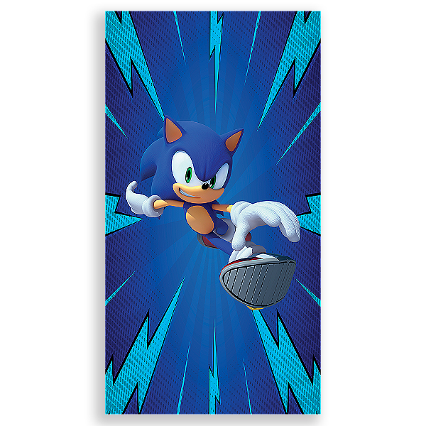 Capa Mini Faixa Lateral Sublimado - Sonic