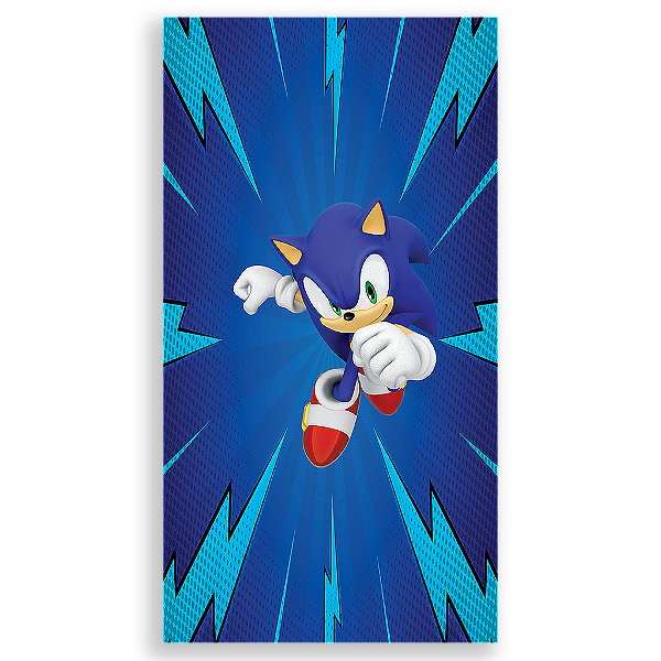 Capa Mini Faixa Lateral Sublimado - Sonic