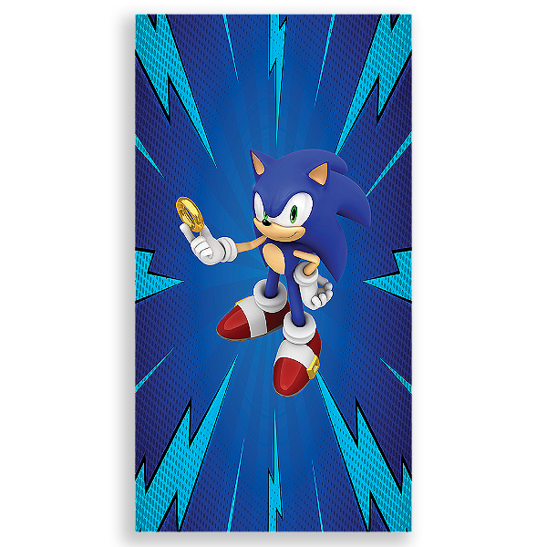 Capa Mini Faixa Lateral Sublimado - Sonic