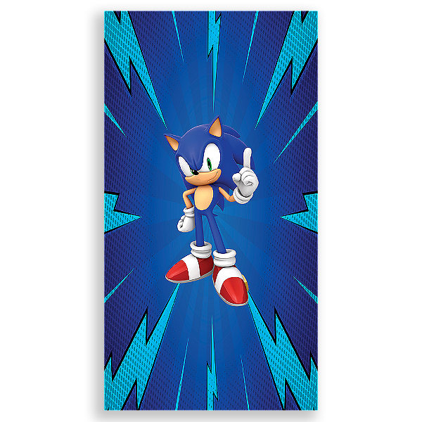 Capa Mini Faixa Lateral Sublimado - Sonic