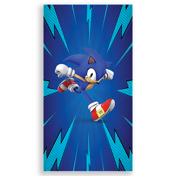 Capa Mini Faixa Lateral Sublimado - Sonic