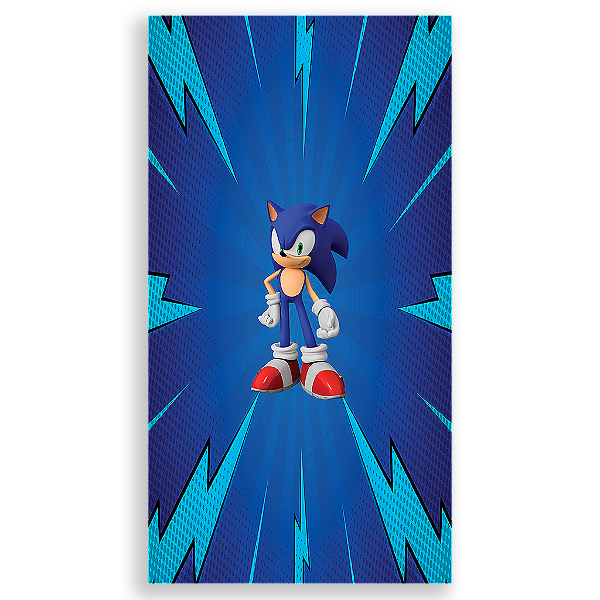 Capa Mini Faixa Lateral Sublimado - Sonic