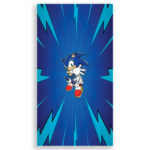 Capa Mini Faixa Lateral Sublimado - Sonic