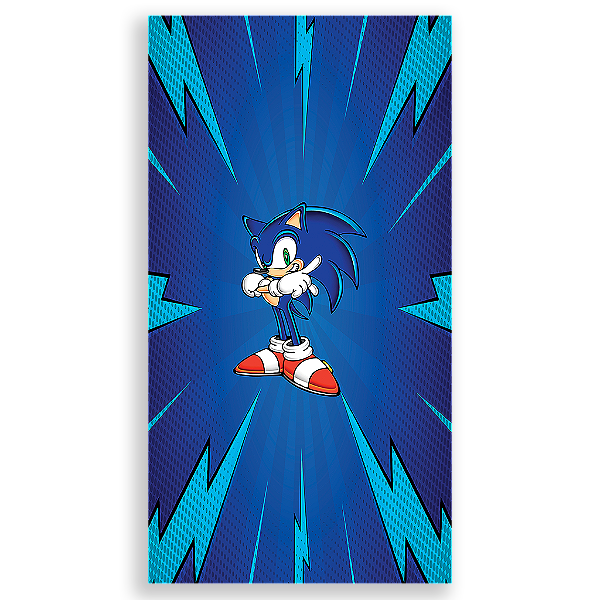 Capa Mini Faixa Lateral Sublimado - Sonic
