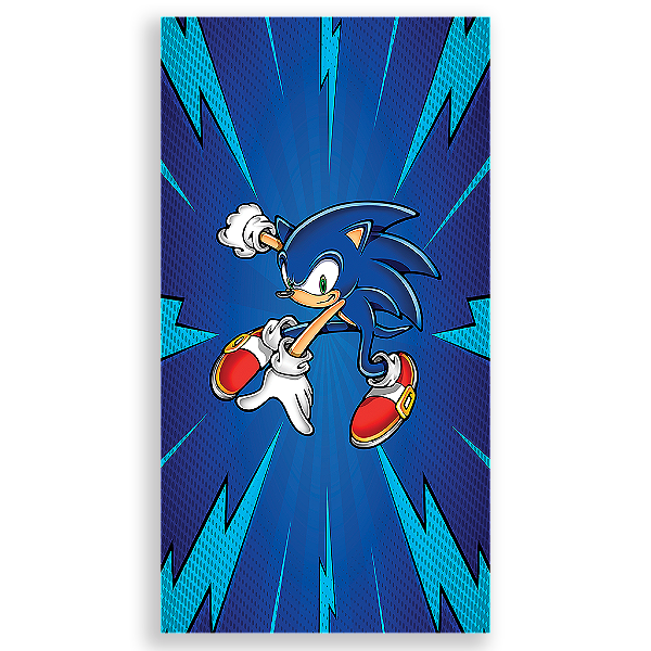 Capa Mini Faixa Lateral Sublimado - Sonic