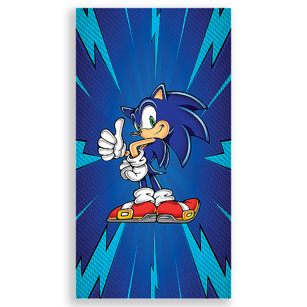 Capa Mini Faixa Lateral Sublimado - Sonic