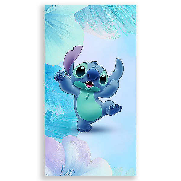 Capa Mini Faixa Lateral Sublimado - Lilo e Stitch Azul