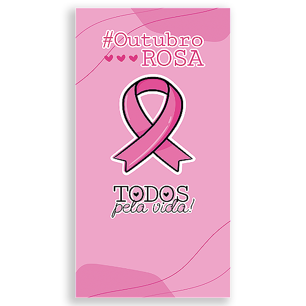 Capa Mini Faixa Lateral Sublimado - Outubro Rosa