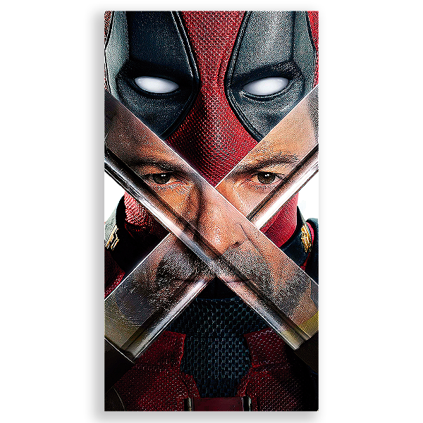 Capa Mini Faixa Lateral Sublimado - Dead Pool e Wolverine