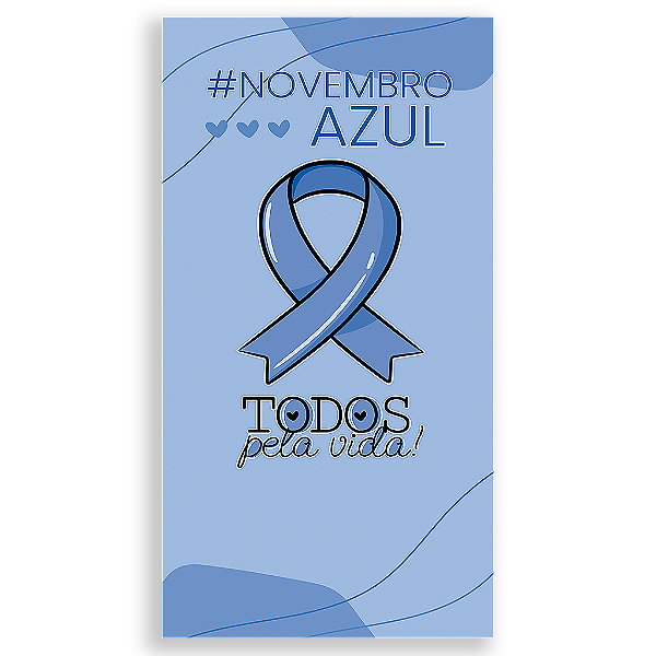 Capa Mini Faixa Lateral Sublimado - Novembro Azul