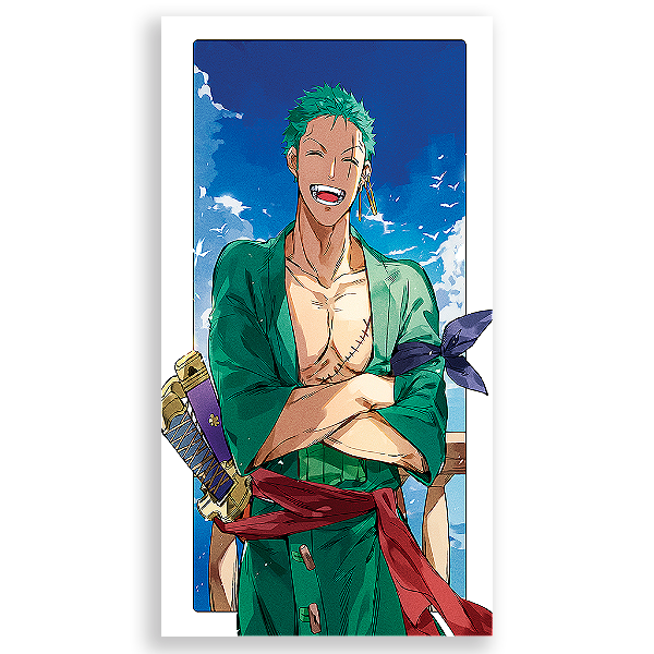 Capa Mini Faixa Lateral Sublimado - Zoro One Piece