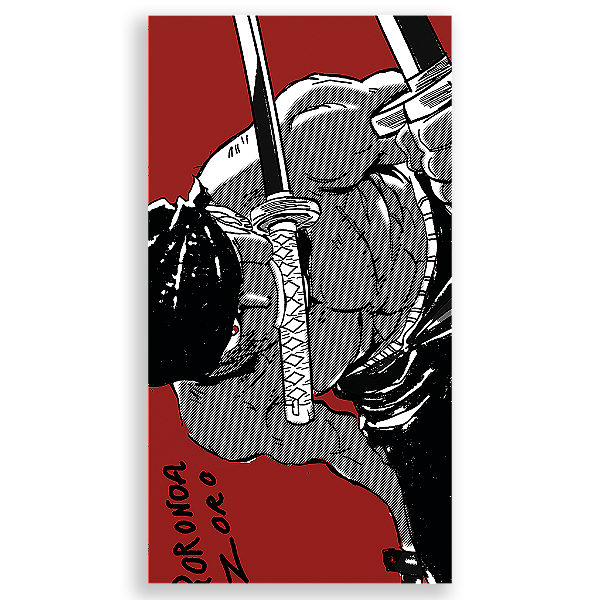 Capa Mini Faixa Lateral Sublimado - Zoro One Piece