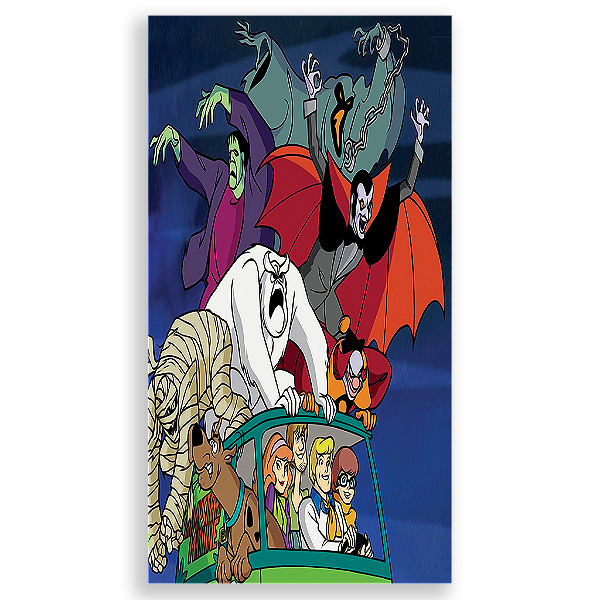 Capa Mini Faixa Lateral Sublimado - Scooby Doo