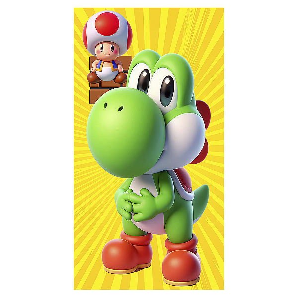 Capa Mini Faixa Lateral Sublimado - Super Mario