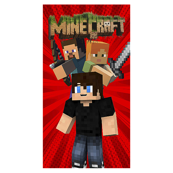 Capa Mini Faixa Lateral Sublimado - Minecraft