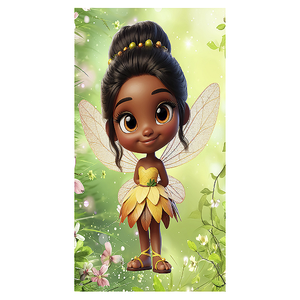 Capa Mini Faixa Lateral Sublimado - Tinker Bell Sininho
