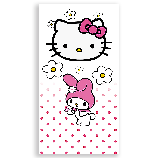 Capa Mini Faixa Lateral Sublimado - Hello Kitty