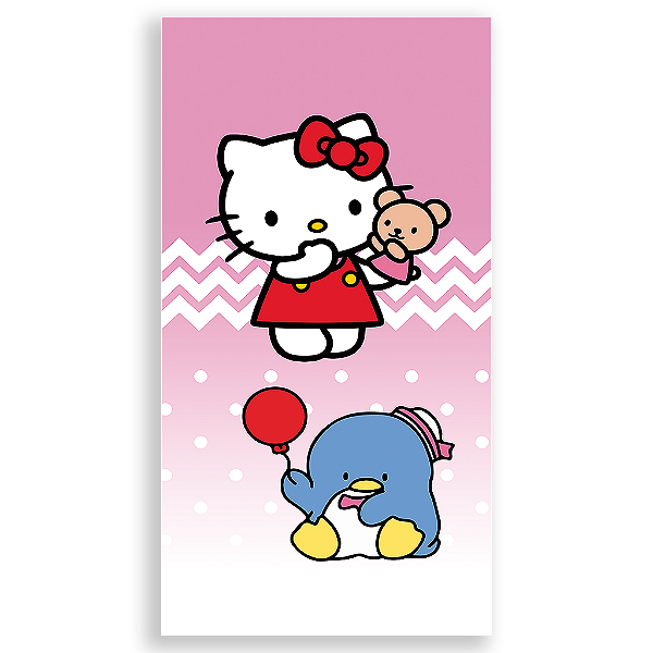 Capa Mini Faixa Lateral Sublimado - Hello Kitty