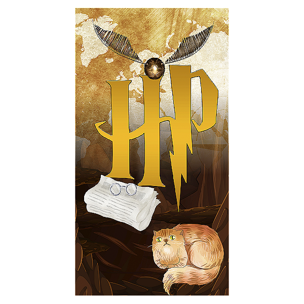 Capa Mini Faixa Lateral Sublimado - Harry Potter