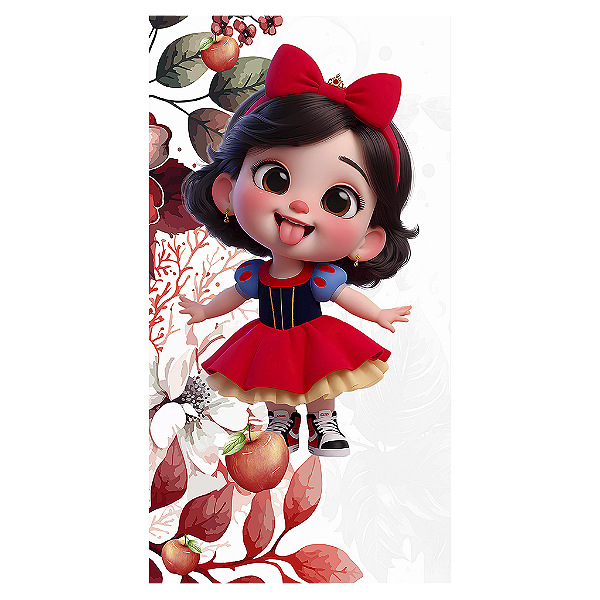 Capa Mini Faixa Lateral Sublimado - Branca De Neve