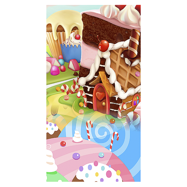 Capa Mini Faixa Lateral Sublimado - Doces Confeitaria
