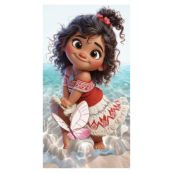 Capa Mini Faixa Lateral Sublimado - Moana