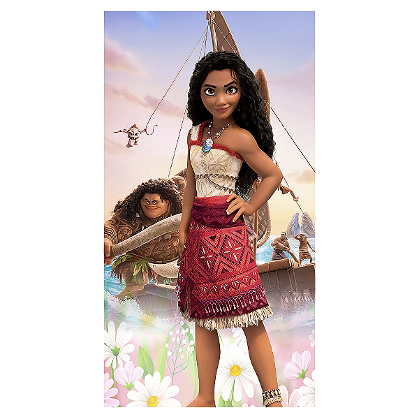 Capa Mini Faixa Lateral Sublimado - Moana