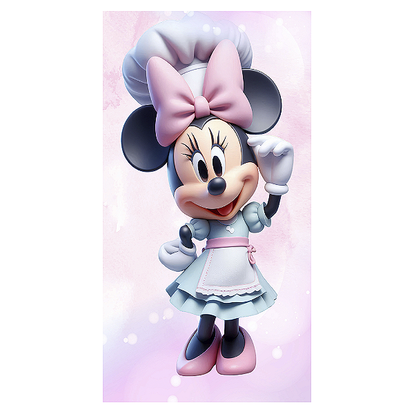 Capa Mini Faixa Lateral Sublimado - Minnie Confeitaria