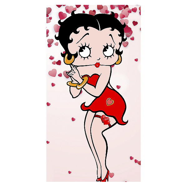 Capa Mini Faixa Lateral Sublimado - Betty Boop