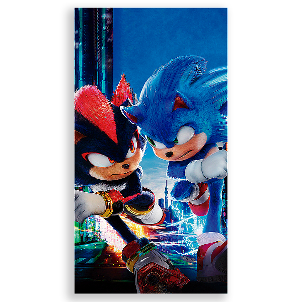 Capa Mini Faixa Lateral Sublimado - Sonic Shadow