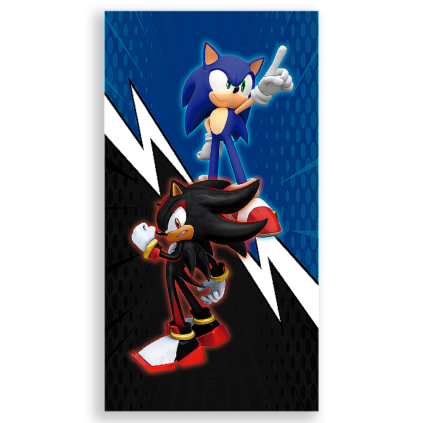 Capa Mini Faixa Lateral Sublimado - Sonic Shadow