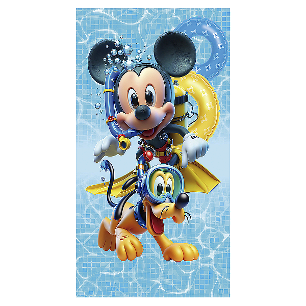 Capa Mini Faixa Lateral Sublimado - Mickey Pool Party