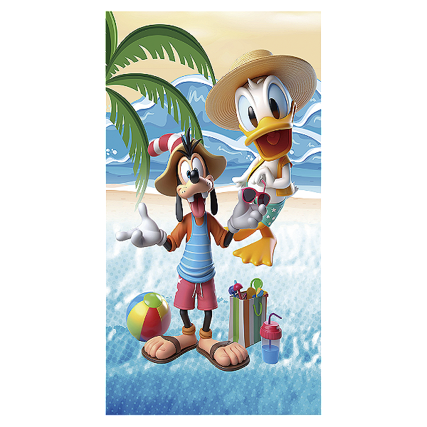 Capa Mini Faixa Lateral Sublimado - Mickey Pool Party