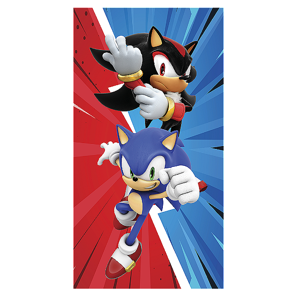 Capa Mini Faixa Lateral Sublimado - Sonic Shadow