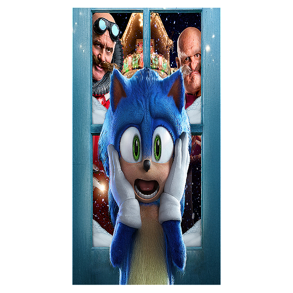 Capa Mini Faixa Lateral Sublimado - Sonic Shadow