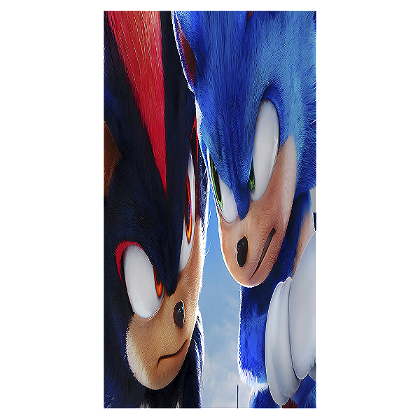 Capa Mini Faixa Lateral Sublimado - Sonic Shadow