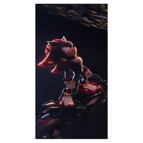 Capa Mini Faixa Lateral Sublimado - Sonic Shadow