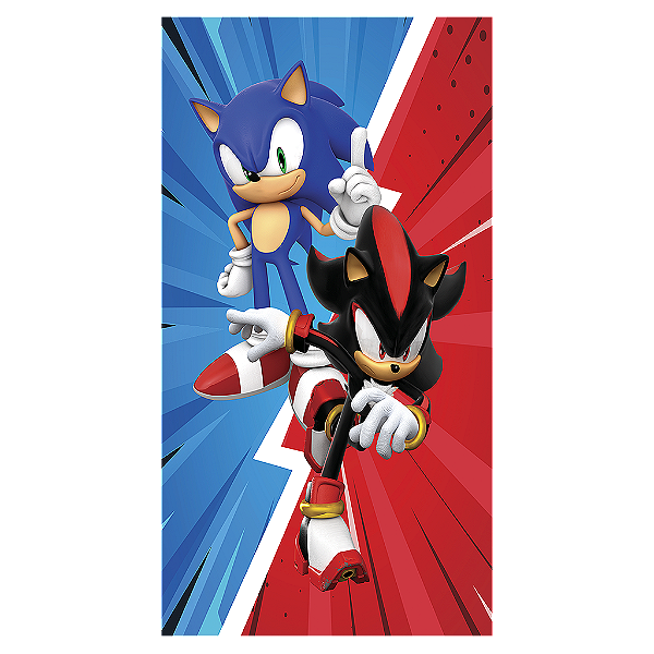Capa Mini Faixa Lateral Sublimado - Sonic Shadow
