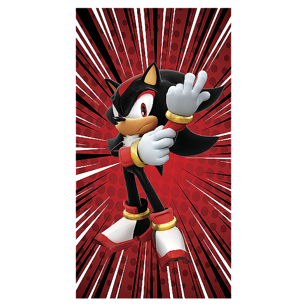 Capa Mini Faixa Lateral Sublimado - Sonic Shadow