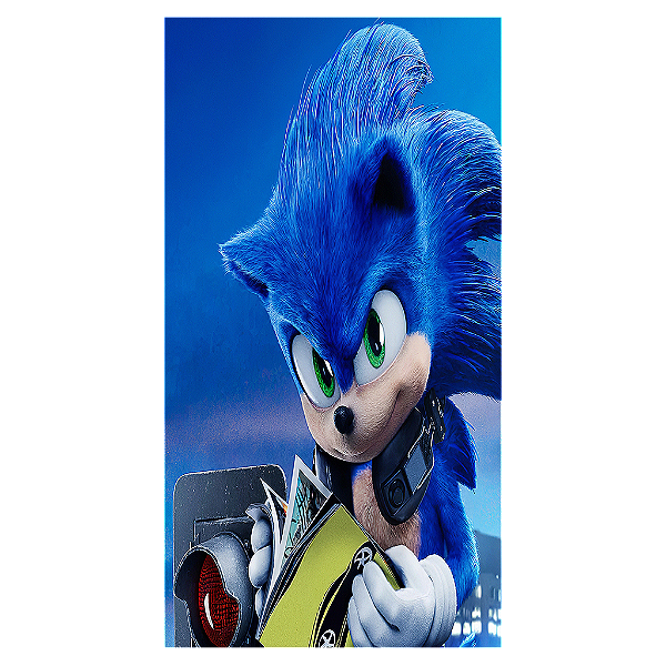 Capa Mini Faixa Lateral Sublimado - Sonic
