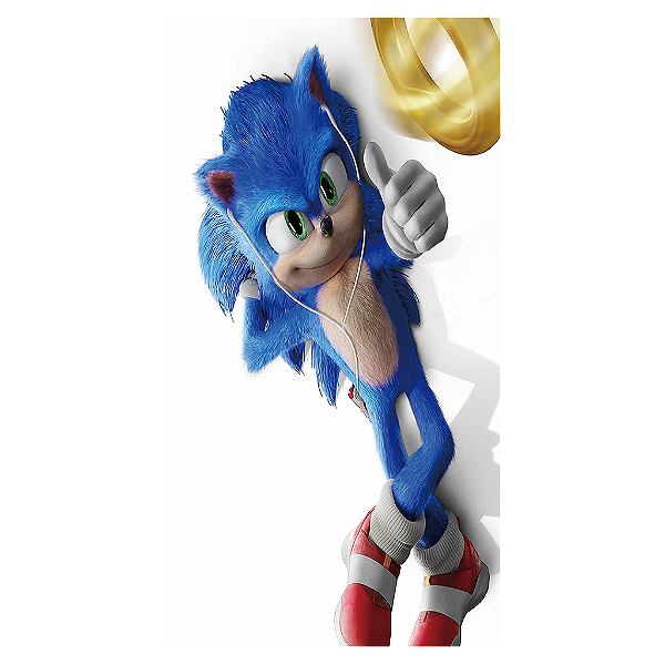 Capa Mini Faixa Lateral Sublimado - Sonic