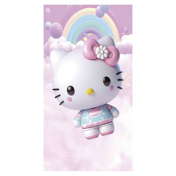 Capa Mini Faixa Lateral Sublimado - Hello Kitty