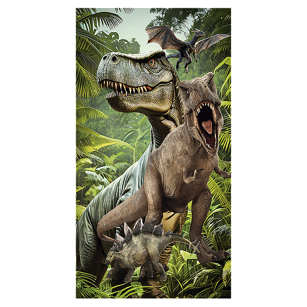Capa Mini Faixa Lateral Sublimado - Dinossauro Jurassic