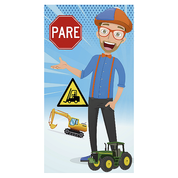 Capa Mini Faixa Lateral Sublimado - Blippi
