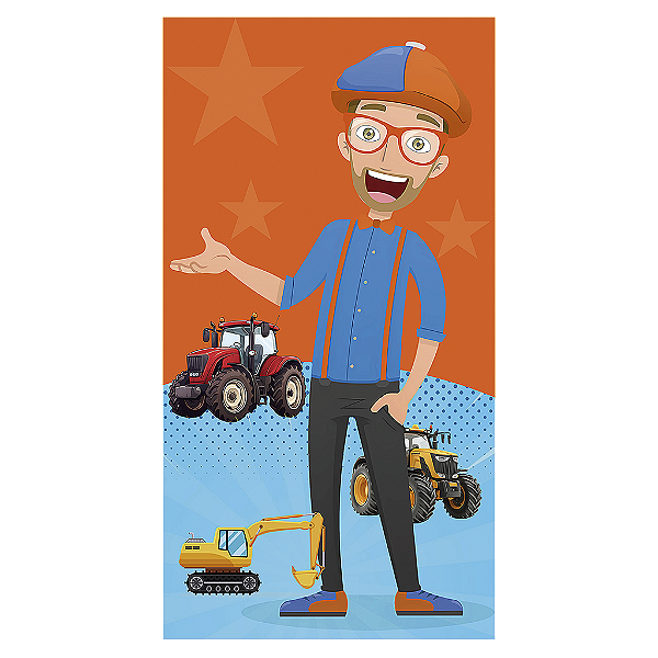 Capa Mini Faixa Lateral Sublimado - Blippi