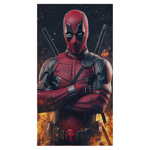 Capa Mini Faixa Lateral Sublimado - Wolverine E Deadpool