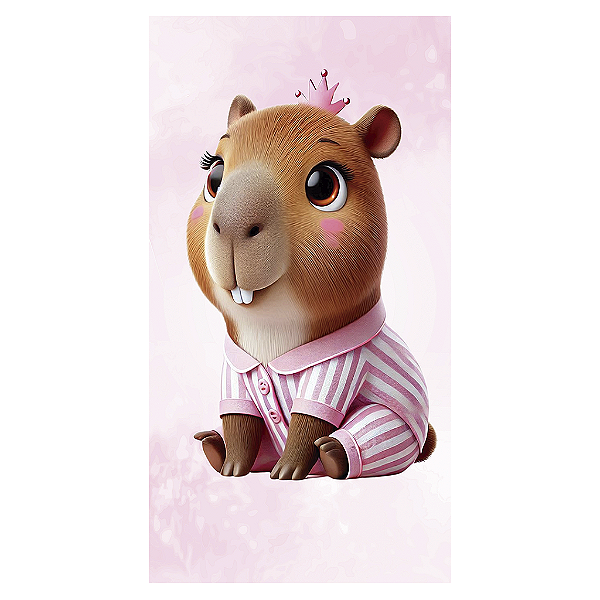 Capa Mini Faixa Lateral Sublimado - Capivara