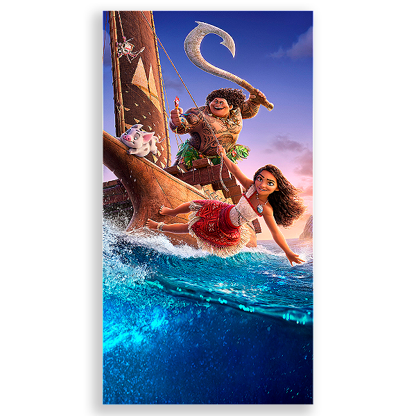 Capa Mini Faixa Lateral Sublimado - Moana